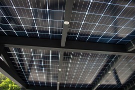 Aluminium-Carport SOLAR ENERGO 5 x 4 m mit Photovoltaikanlage 3,8 kW + Batterie 6,2 kW