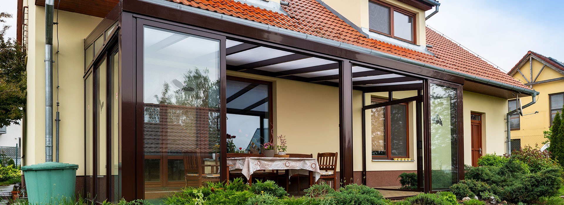 Wintergarten mit Polycarbonat