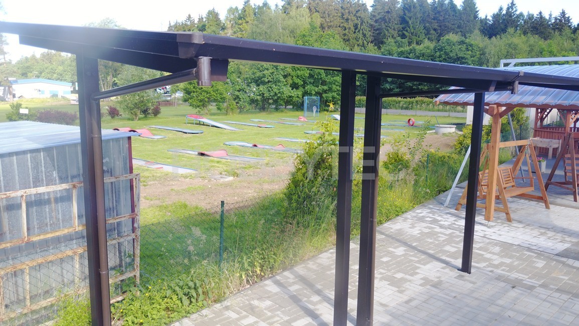 Aluminium-Pergola Terrasse, ohne Verankerung