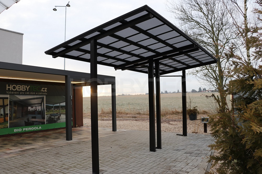 Aluminium-Pergola Terrasse, ohne Verankerung