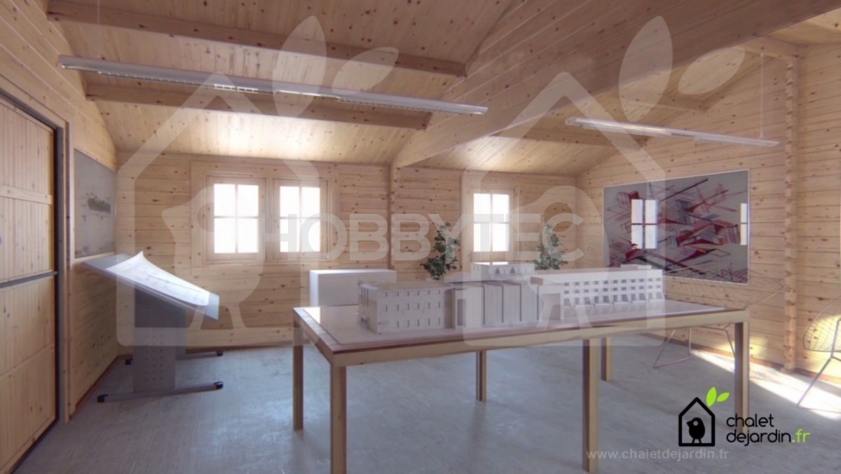 Doppelholz Garage 6x6m