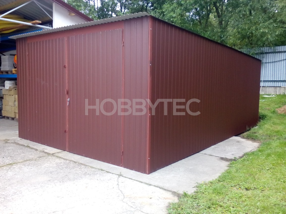 Metall Garage Mit Einem Sheddach In Ral