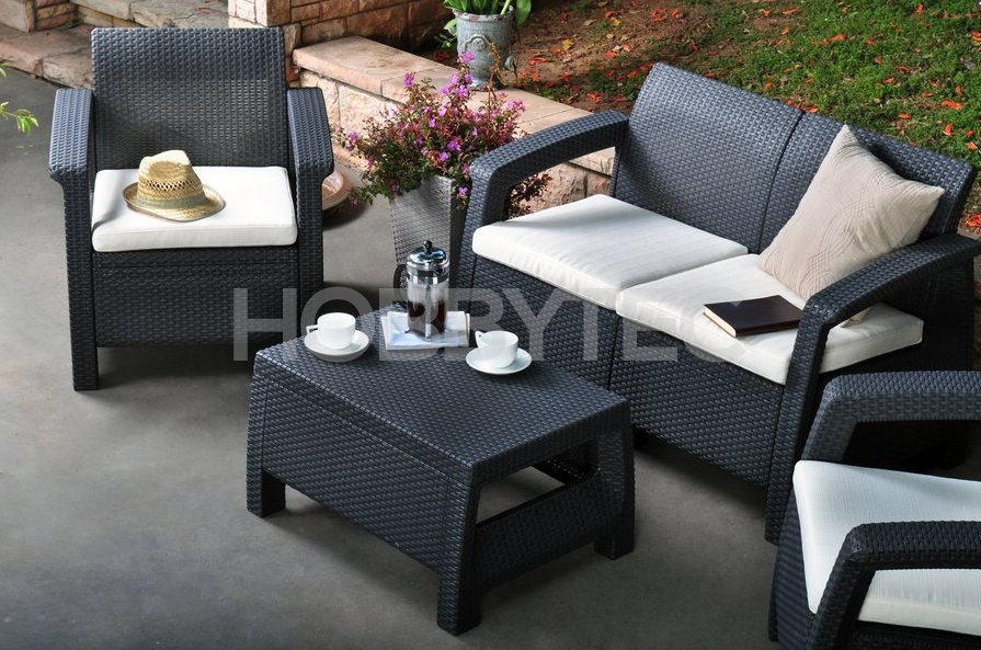 Gartensitzgruppen Cordoba + Graphitgrau