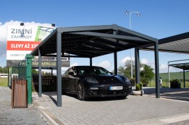 Aluminium-Carport SOLAR ENERGO 6 x 4 m mit Photovoltaikanlage 4,56 kW + Batterie 5,0 kW