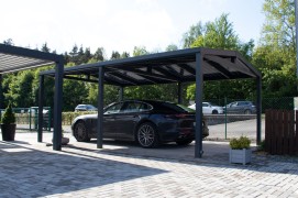 Aluminium-Carport SOLAR ENERGO 6 x 4 m mit Photovoltaikanlage 4,56 kW + Batterie 5,0 kW