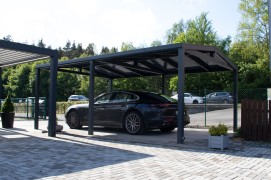 Aluminium-Carport SOLAR ENERGO 6 x 4 m mit Photovoltaikanlage 4,56 kW + Batterie 6,2 kW