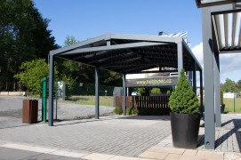 Aluminium-Carport SOLAR ENERGO 5 x 4 m mit Photovoltaikanlage 3,8 kW + Batterie 6,2 kW