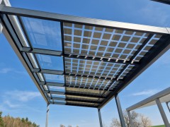 Aluminium- Terassenüberdachungs SOLAR ENERGO 6 x 4 m mit Photovoltaikanlage 4,56 kW + Batterie 6,2 k