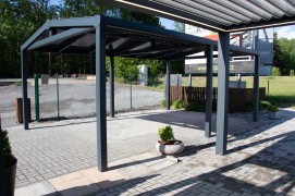 Aluminium-Carport SOLAR ENERGO 5 x 4 m mit Photovoltaikanlage 3,8 kW + Batterie 6,2 kW