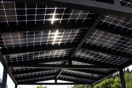 Aluminium-Carport SOLAR ENERGO 6 x 4 m mit Photovoltaikanlage 4,56 kW + Batterie 5,0 kW