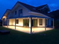 POLLARD Eck-Pergola aus Aluminium mit Polycarbonat