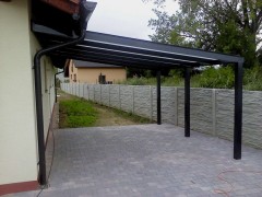 POLLARD selbsttragende Aluminium-Pergola, XXL Große, mit Polycarbonat