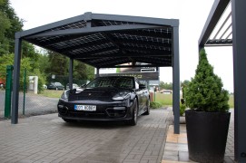 Aluminium-Carport SOLAR ENERGO mit Photovoltaikanlage ohne Netzanbindung