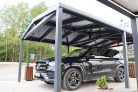 Aluminium-Carport SOLAR ENERGO 6 x 4 m mit Photovoltaikanlage 4,56 kW + Batterie 5,0 kW