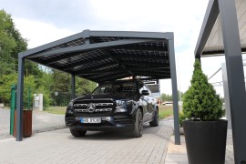 Aluminium-Carport SOLAR ENERGO 6 x 4 m mit Photovoltaikanlage 4,56 kW + Batterie 6,2 kW