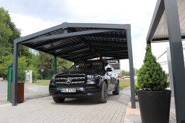 Aluminium-Carport SOLAR ENERGO 6 x 4 m mit Photovoltaikanlage 4,56 kW + Batterie 6,2 kW