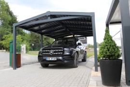 Aluminium-Carport SOLAR ENERGO 6 x 4 m mit Photovoltaikanlage 4,56 kW + Batterie 6,2 kW