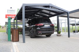 Aluminium-Carport SOLAR ENERGO 6 x 4 m mit Photovoltaikanlage 4,56 kW + Batterie 6,2 kW