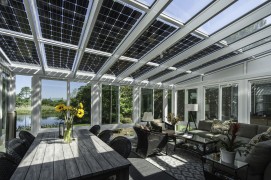 SOLAR ENERGO-Wintergarten mit Photovoltaikanlage ohne Netzanbindung