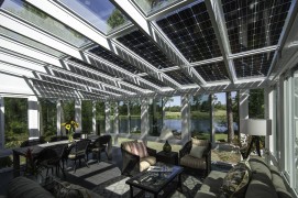 SOLAR ENERGO-Wintergarten mit Photovoltaikanlage ohne Netzanbindung