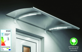 Eingangsvordächer LED Carina 150x90cm