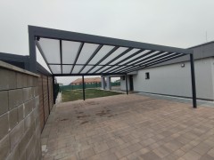 Aluminium-Carport SOLAR ENERGO mit Photovoltaikanlage - Netzanbindung