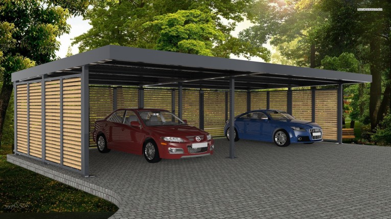 TERNO BOX Auto-Überdachung mit Lagerbox