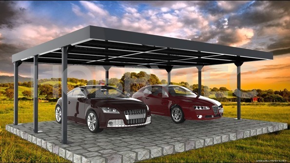 VARIANT Stahl-Auto-Überdachung
