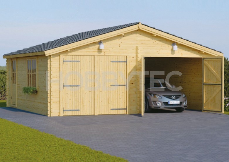 Doppelholz Garage 6x6m