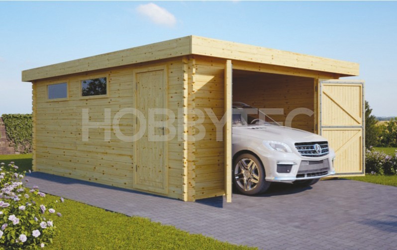 MODERN Holz Garage 4x6m